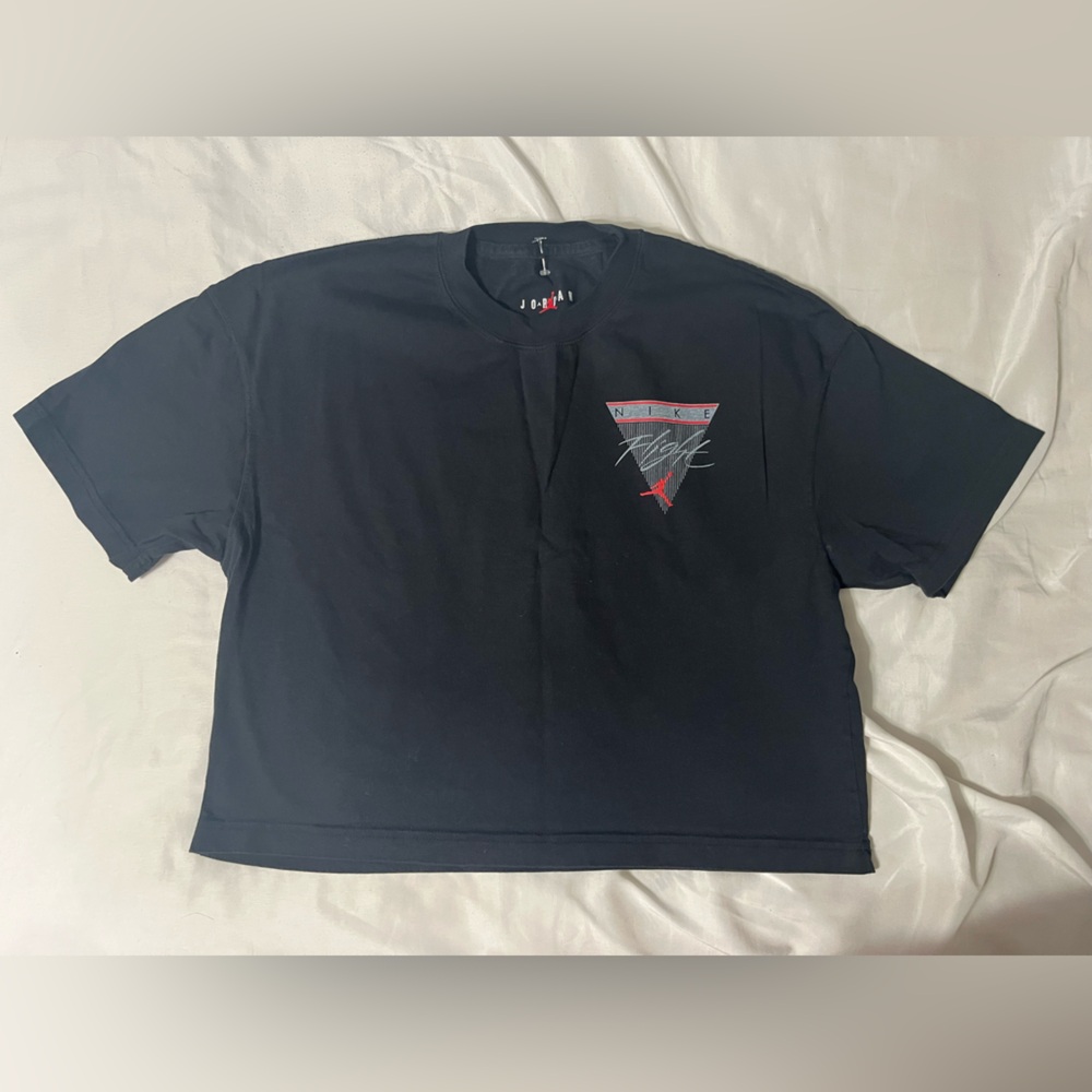 Nike Flight Jordan Black T-Shirt with Red Accents
